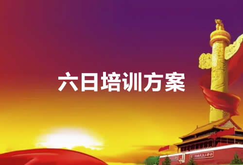 六日培训方案