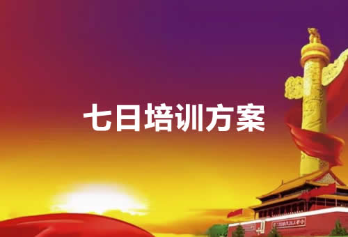 七日培训方案